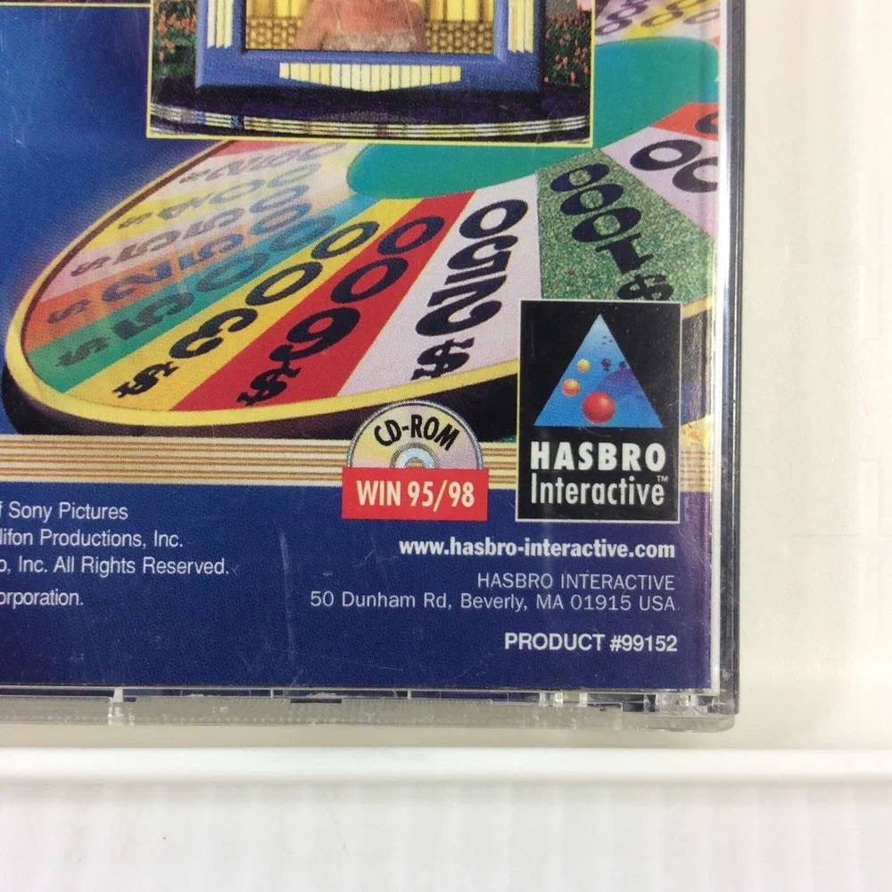Wheel of Fortune Video Game CD-ROM Vanna White TV Show Windows 95 98